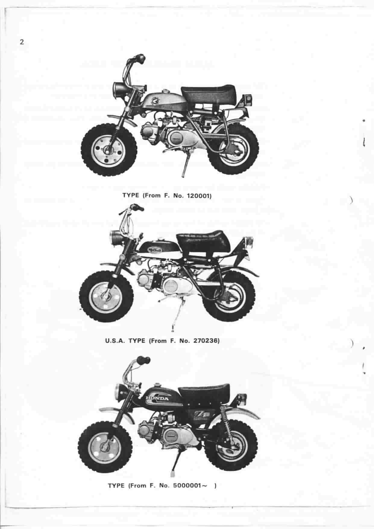 Honda monkey z50a service manual